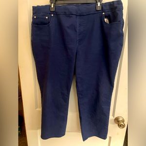 Womens Capri navy dress pants size 22W brand is New Directions